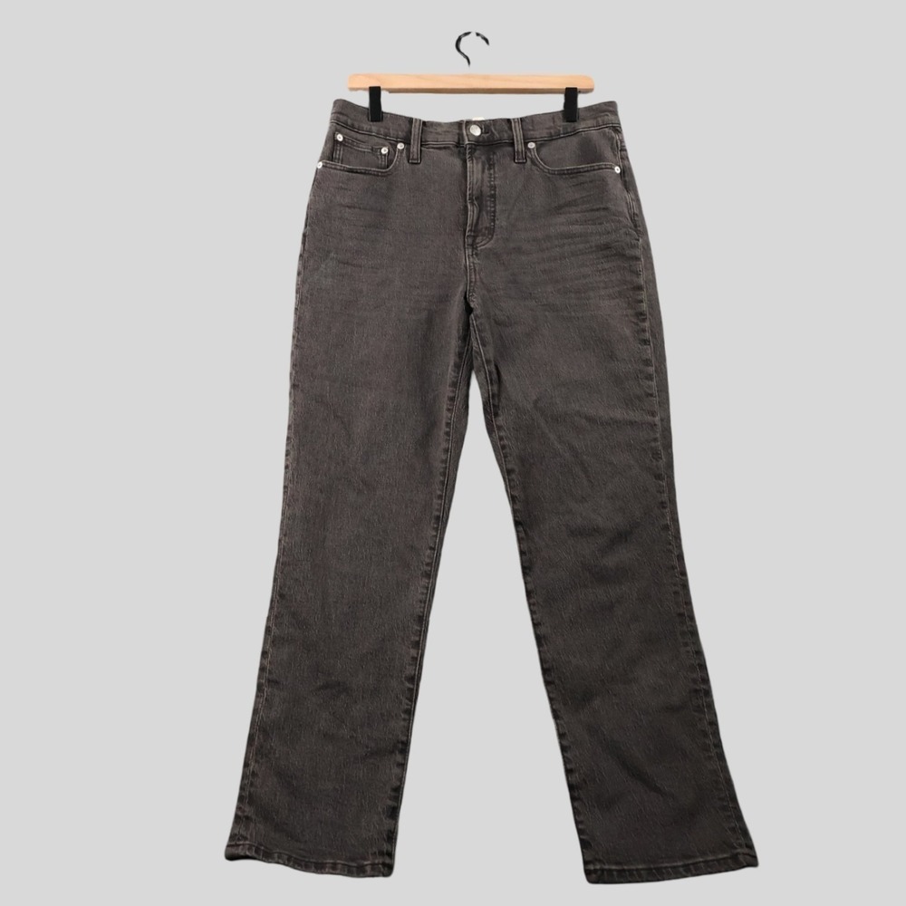 Madewell The Perfect Vintage Jean Womens 29 Washed Black High Rise Stretch Jeans